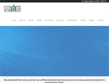 Tablet Screenshot of poojainfotech.com